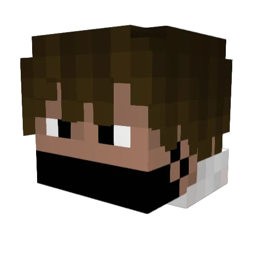 Ewdyz Minecraft avatar head, 3D render