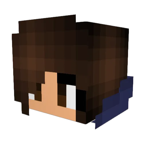 Ewelinaa Minecraft avatar head, 3D render