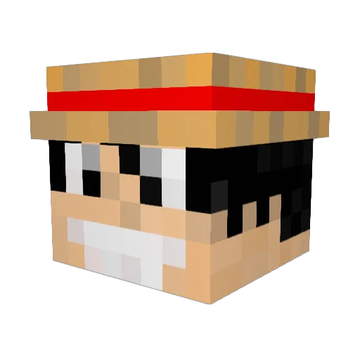 Ewen724 Minecraft avatar head, 3D render
