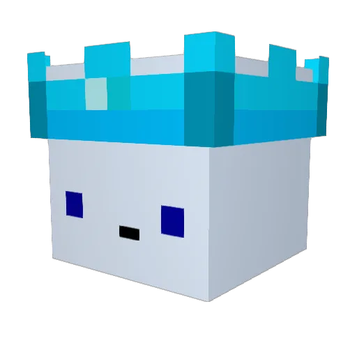 Ewerox Minecraft avatar head, 3D render