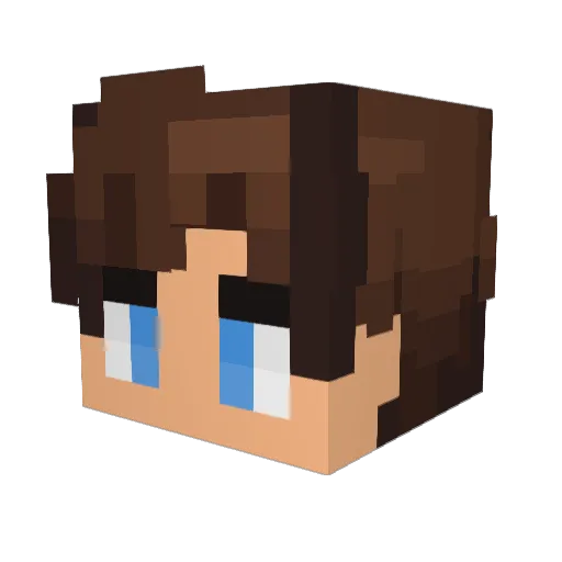 Ewh1k Minecraft avatar head, 3D render