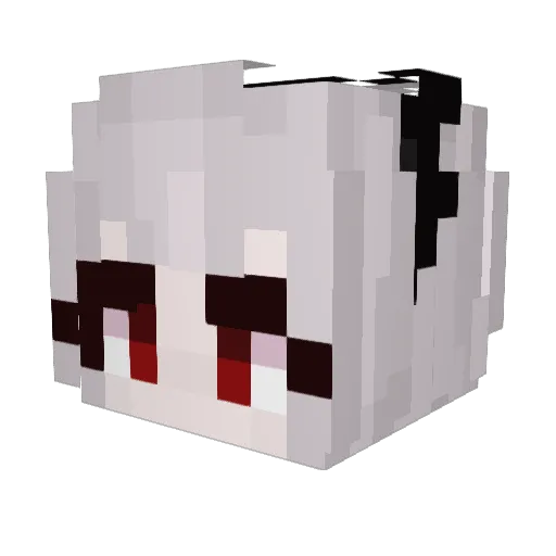 Ewix_ Minecraft avatar head, 3D render