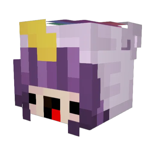 Ewostring Minecraft avatar head, 3D render