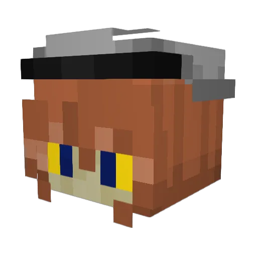 Ewuboo6123 Minecraft avatar head, 3D render