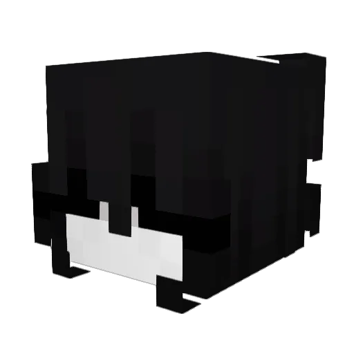 Eww Minecraft avatar head, 3D render