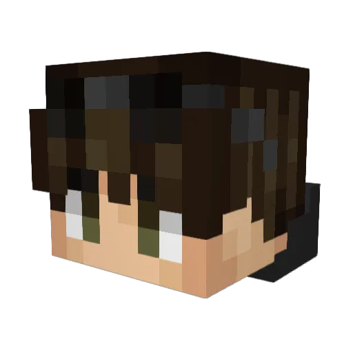 EwwJP Minecraft avatar head, 3D render