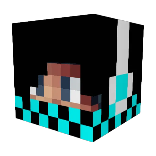 Ewwwwik Minecraft avatar head, 3D render