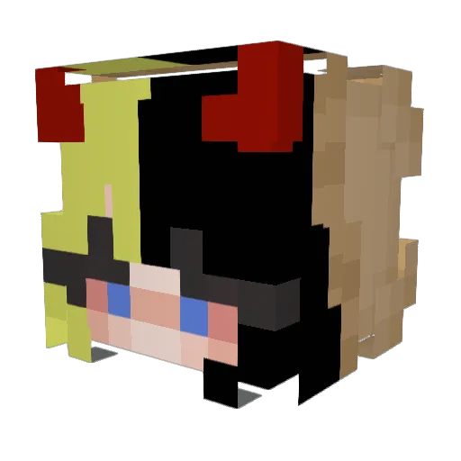 Ex0tic_Aleisha Minecraft avatar head, 3D render