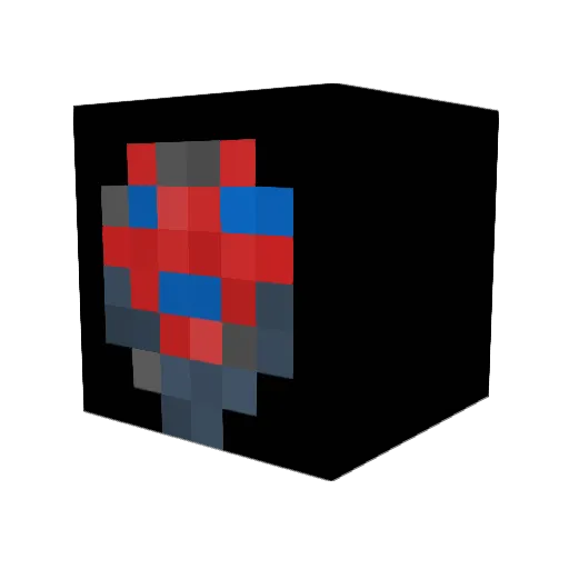 Ex1stenzH Minecraft avatar head, 3D render