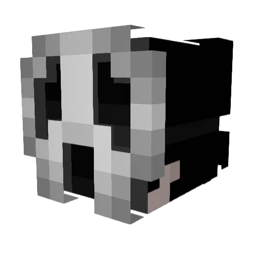 Ex4y Minecraft avatar head, 3D render