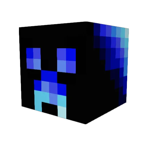 ExAdmin Minecraft avatar head, 3D render