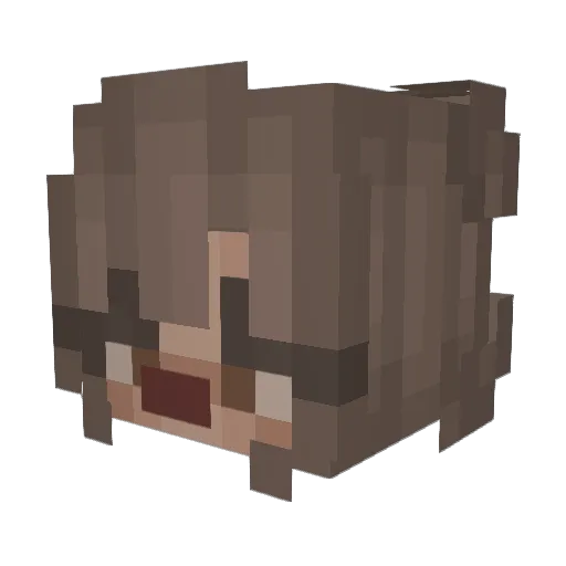 ExAlbiorix Minecraft avatar head, 3D render