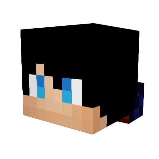 ExCloneYT Minecraft avatar head, 3D render