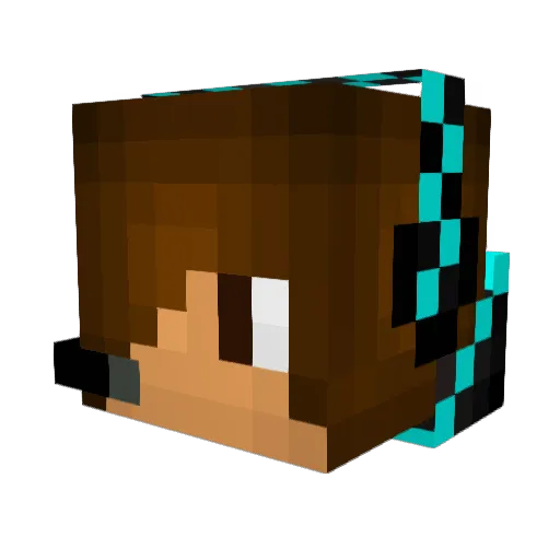 ExCreation10 Minecraft avatar head, 3D render