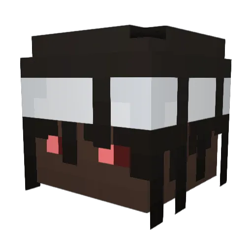 ExDrakas Minecraft avatar head, 3D render