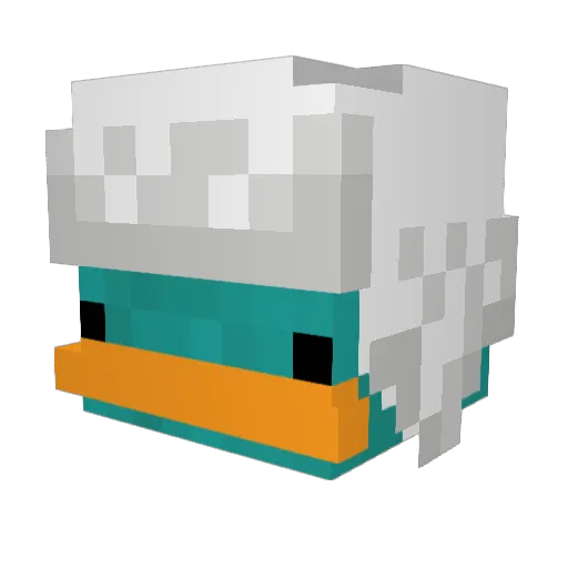 ExE_PandaW2 Minecraft avatar head, 3D render