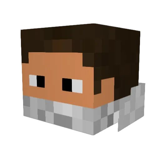 ExElite55 Minecraft avatar head, 3D render