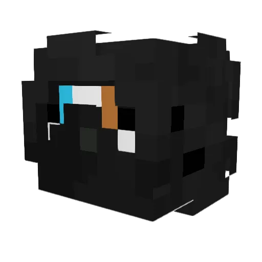 ExJamal2 Minecraft avatar head, 3D render