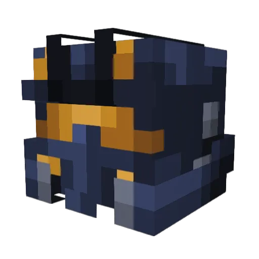 ExNovis Minecraft avatar head, 3D render