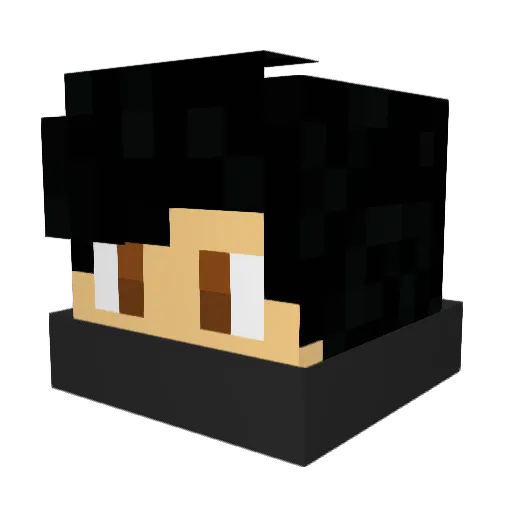 ExOdIaK Minecraft avatar head, 3D render