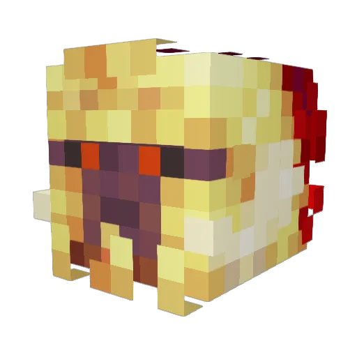 ExOtiiC_EcHoz34 Minecraft avatar head, 3D render