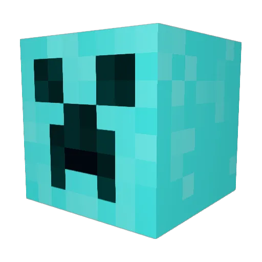 ExRainer Minecraft avatar head, 3D render