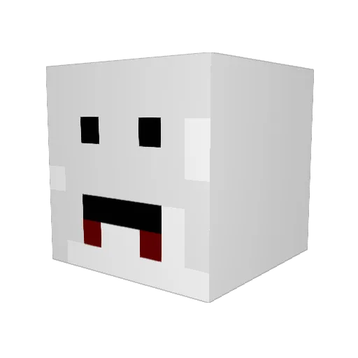 ExRaptor Minecraft avatar head, 3D render