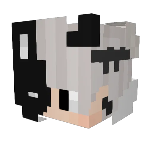 ExTiNcTmOoSeE Minecraft avatar head, 3D render