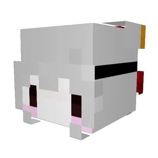 ExTrupiciio Minecraft avatar head, 3D render