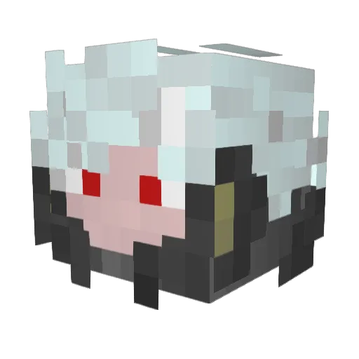 Ex_Death Minecraft avatar head, 3D render