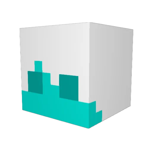 Ex_Dee Minecraft avatar head, 3D render