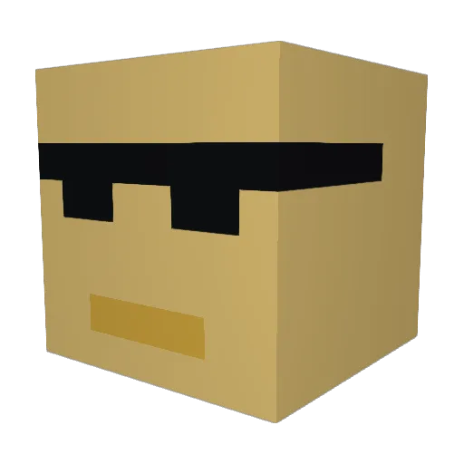 Ex_Julian Minecraft avatar head, 3D render