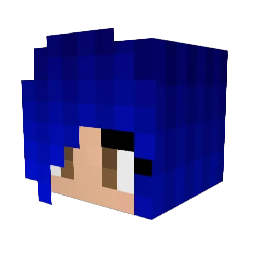 Exaandria_ Minecraft avatar head, 3D render
