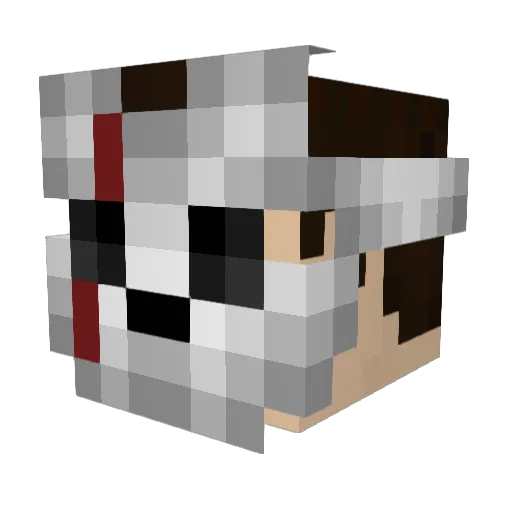 ExactEevil71 Minecraft avatar head, 3D render