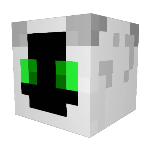 Exadecimal_ Minecraft avatar head, 3D render