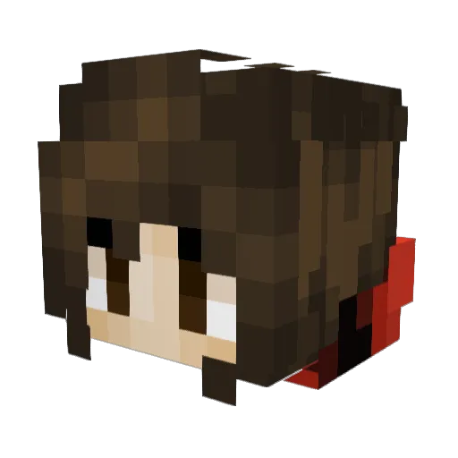 Exador Minecraft avatar head, 3D render