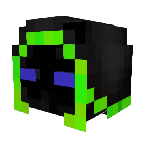 Exal25 Minecraft avatar head, 3D render