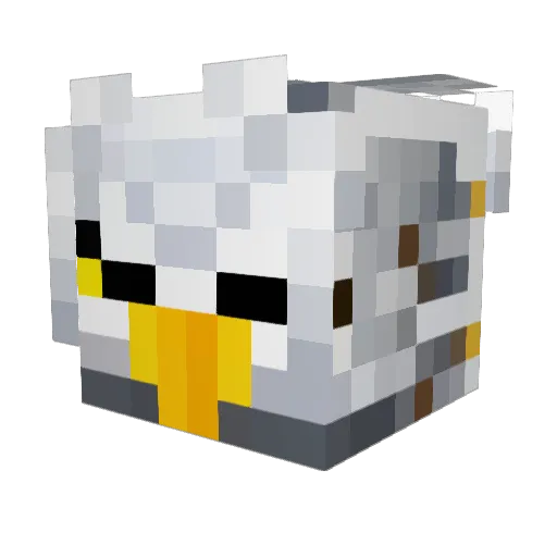 ExaltedEagle_ Minecraft avatar head, 3D render