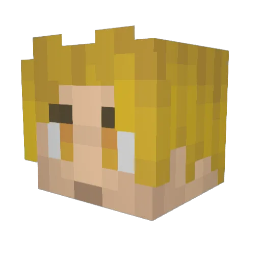 ExaltedLion Minecraft avatar head, 3D render