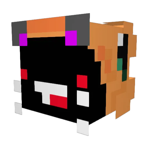 ExaltedLoveIt Minecraft avatar head, 3D render