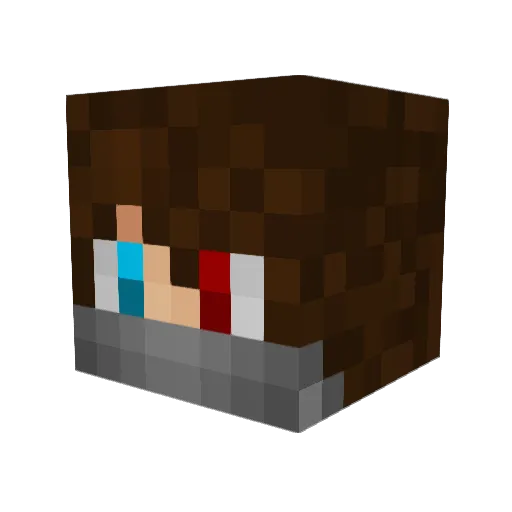 ExaltedPrince Minecraft avatar head, 3D render