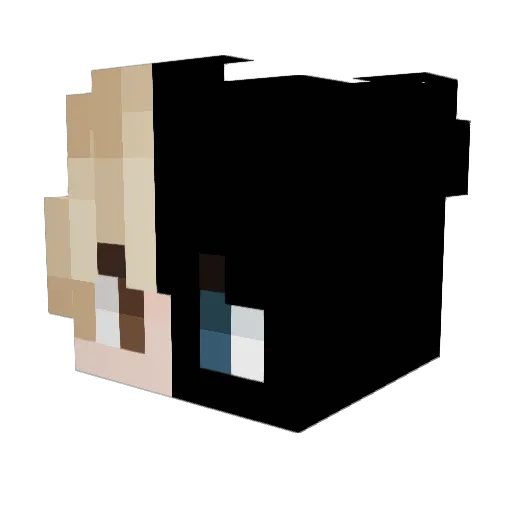 Exambia Minecraft avatar head, 3D render
