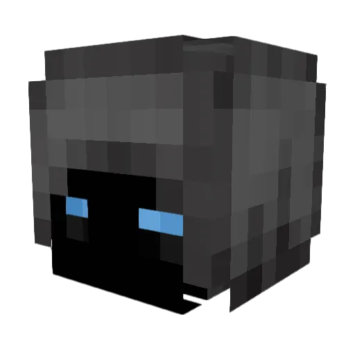 Exantox Minecraft avatar head, 3D render