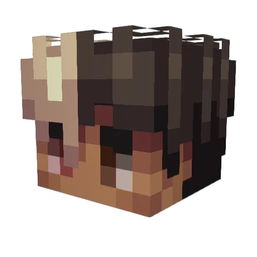 Exar__ Minecraft avatar head, 3D render