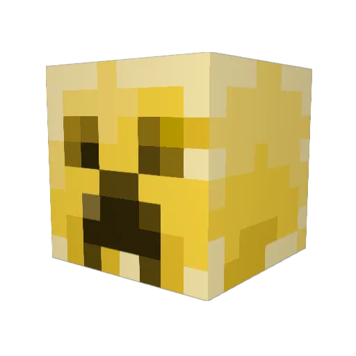 Exarote Minecraft avatar head, 3D render
