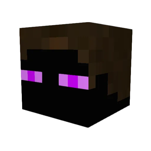 Exblosis Minecraft avatar head, 3D render