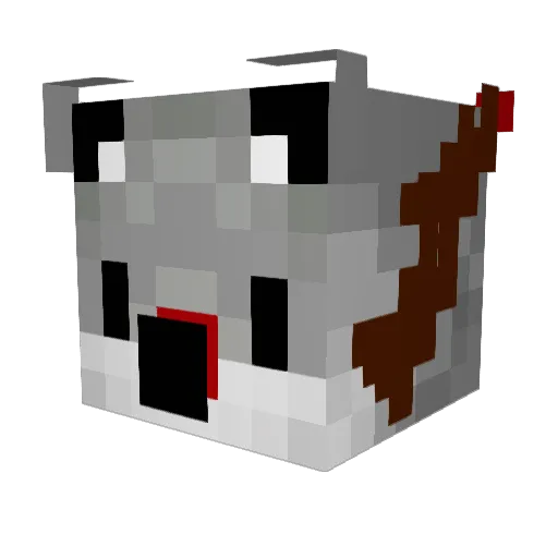 ExcaliBruh1 Minecraft avatar head, 3D render