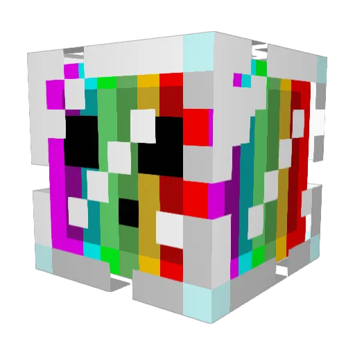Excaliburhuman Minecraft avatar head, 3D render