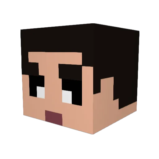 ExceIerator Minecraft avatar head, 3D render