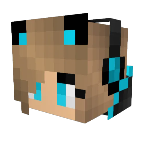 ExcelUser Minecraft avatar head, 3D render